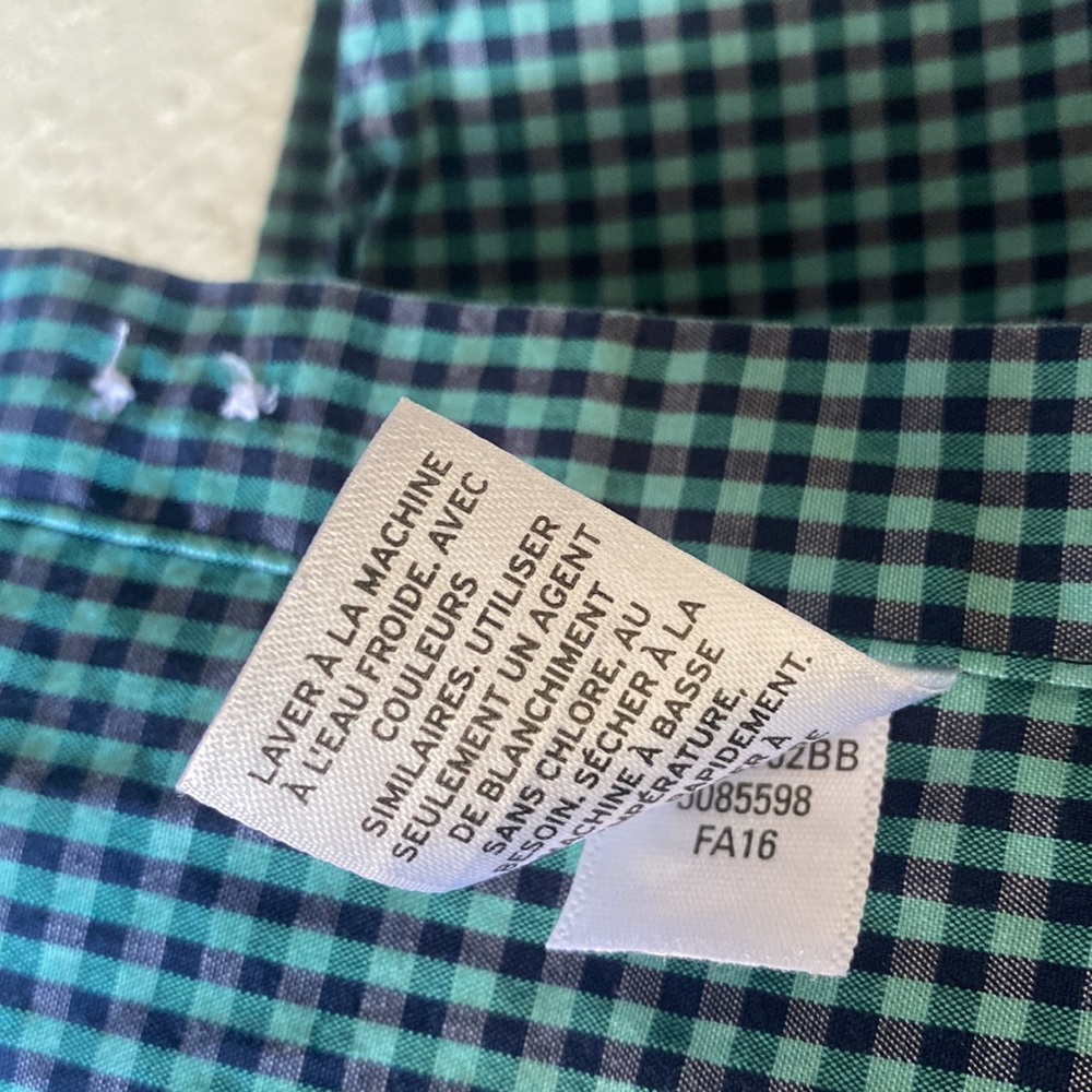 NORDSTROM Boy Shirt, Green & Black Color, Size 8. - Picture 4 of 4